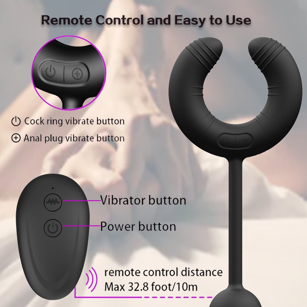 Sex Wireless Remote Controlled Silicone Anal Plug Set Vibrating Butt Plug Silicone Dildo Long Butt Plug For Couples