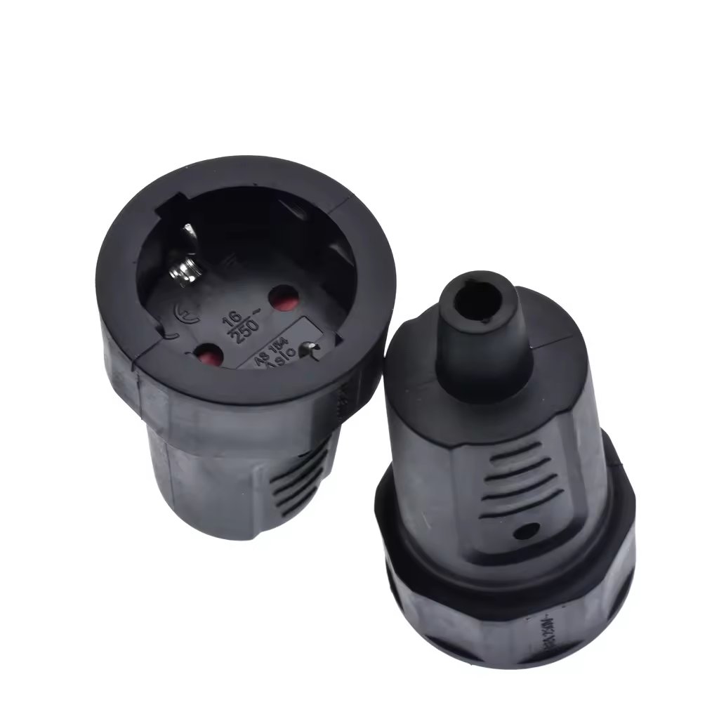 European 16A Grounded Industry Assemble Wiring Plug EU Schuko Germany Power Female Male Plugs