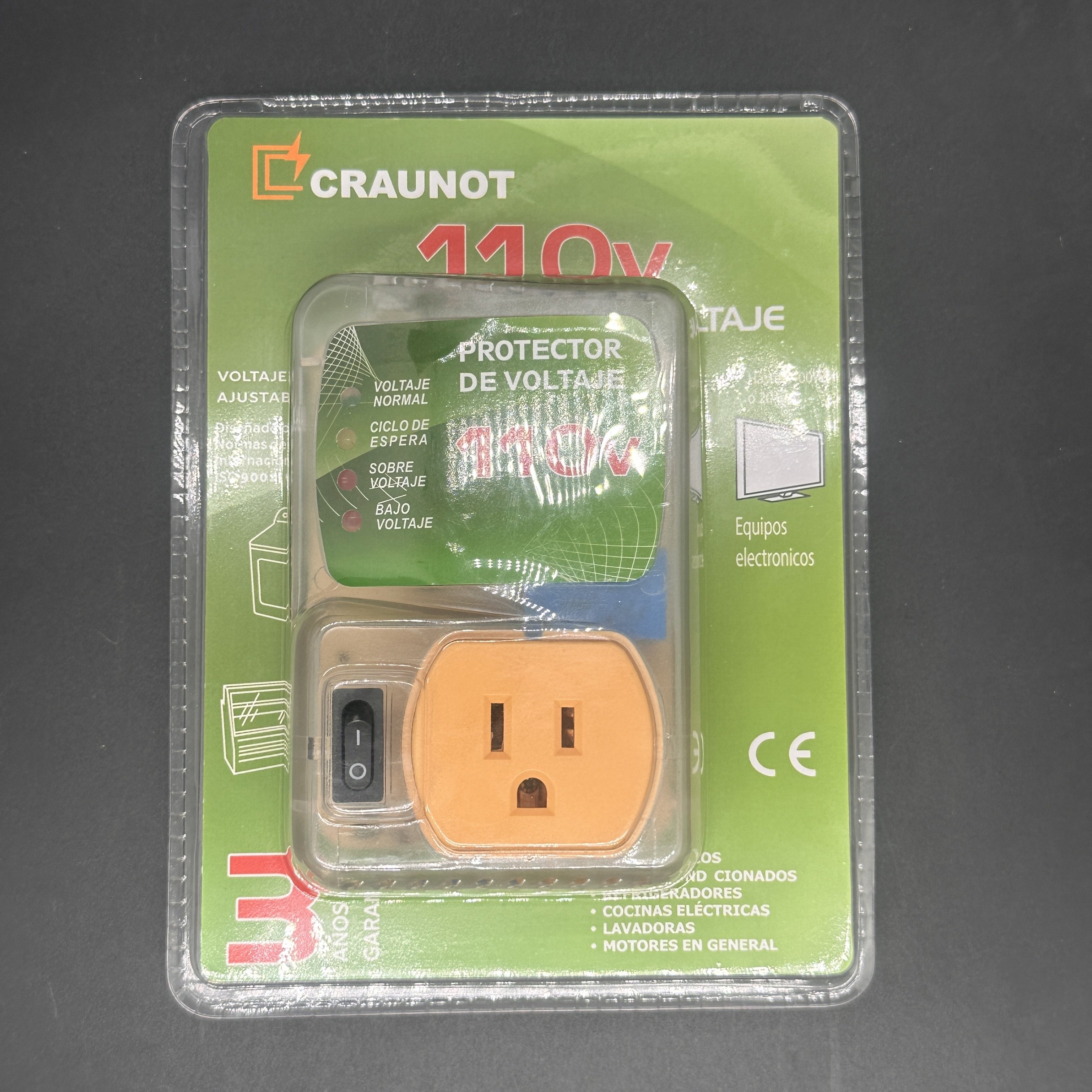 Professional foreign trade South America home appliance protector plug socket beige blister packaging
