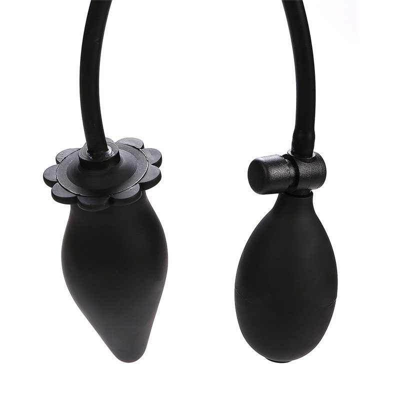 Inflatable Penis Anal Plug Expansion Negative Pressure Air Pump Inflatable Anal Toys Butt Plug