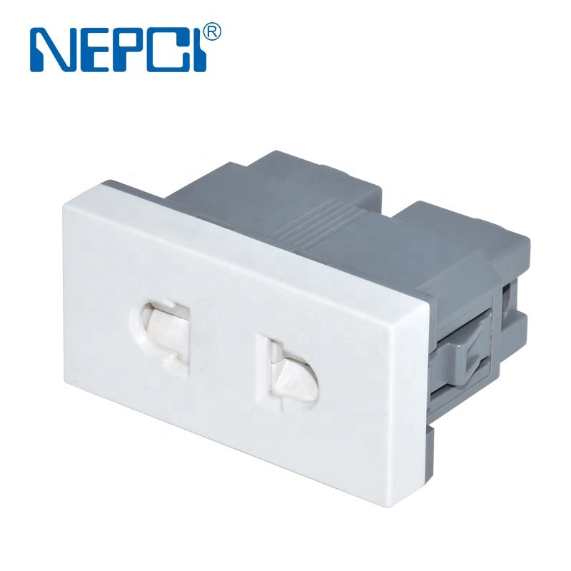 NEPCI China Factory XJY-QB-47 45*22.5mm 250V 10A 2 Poles Chinese Plug Socket