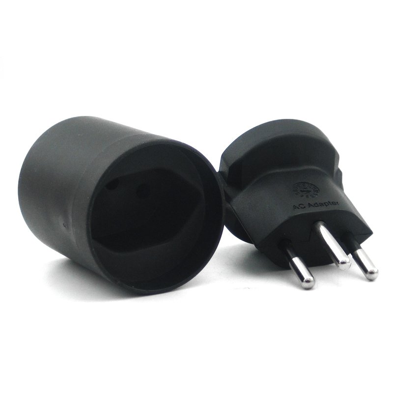 LEISHEN SP-20 swiss self locking adapter Schuko socket France to swiss switzerland adapter Plug adapter