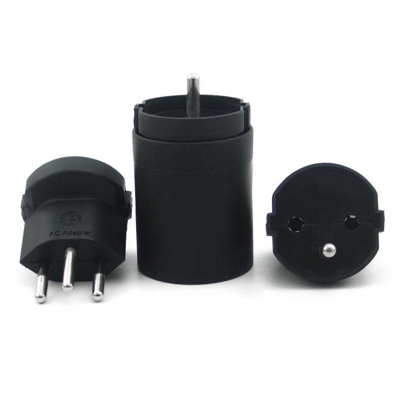 LEISHEN SP-20 swiss self locking adapter Schuko socket France to swiss switzerland adapter Plug adapter