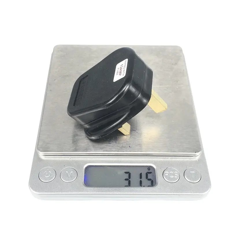 BS5733 European EU 2 Pin To UK 3 Pin With 13A Fuse Plug Adapter Power Socket Travel Converter