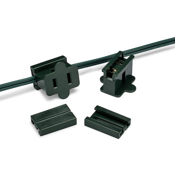 UL Female plug for 18 gauge SPT-1 green wire snap on Vampire plug connectors