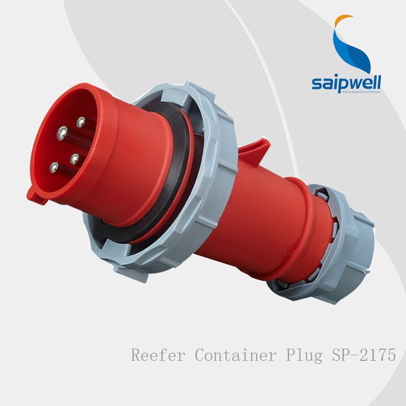 China Supplier Saip High Quality Reefer Container Electric Coupler Plug IP67/32A/4P