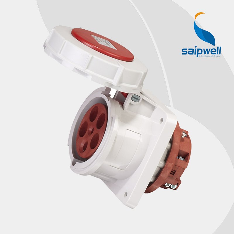 China Supplier Saip High Quality Reefer Container Electric Coupler Plug IP67/32A/4P