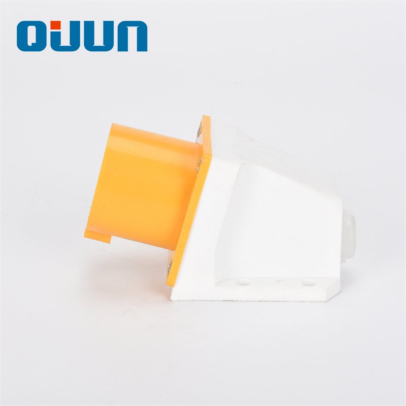 OEM good quality yellow color 110v 3P 16A industrial surface mounted wall plug