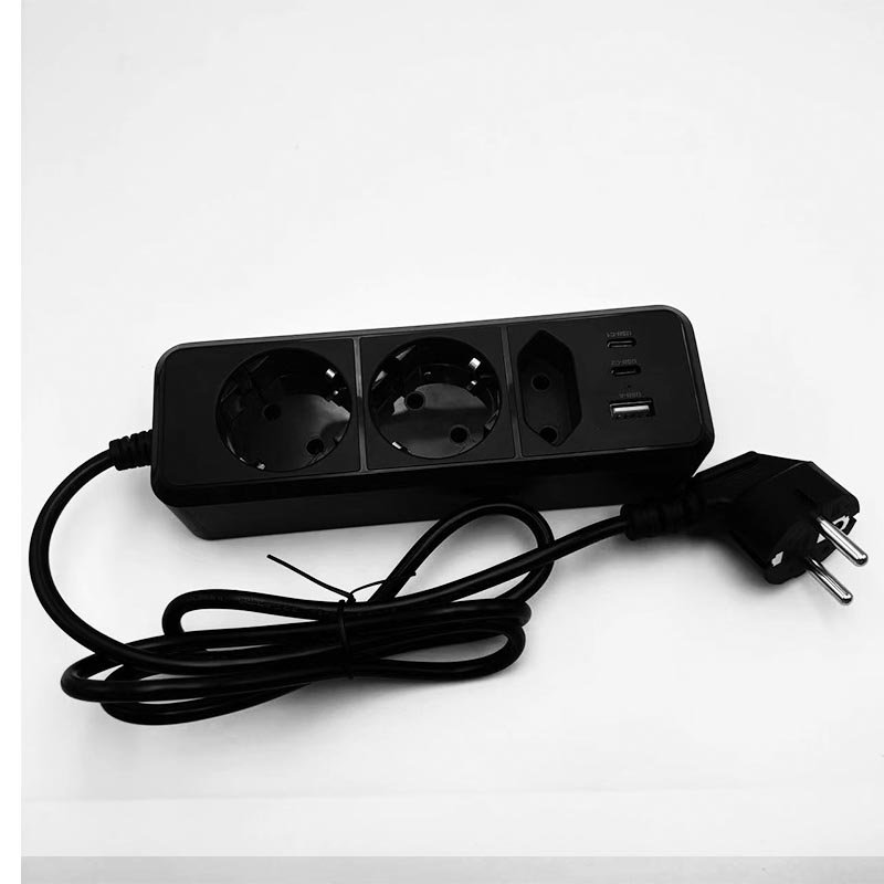 EU plug power strip with 3 ac outlets 3 usb multiple socket with 3 usb built-in cube socket power strip socket power extension