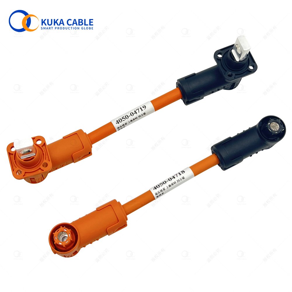 High Current 100A Energy Storage Connector 1000V DC Power BMS Cable Plug and Panel Mount Socket for ESS