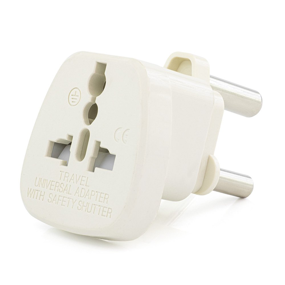Worldwide EU US AU IT JP CH DE UK to South Africa Plug Adapter Grounded Type M Plug converter SA Travel Adapter with safety door