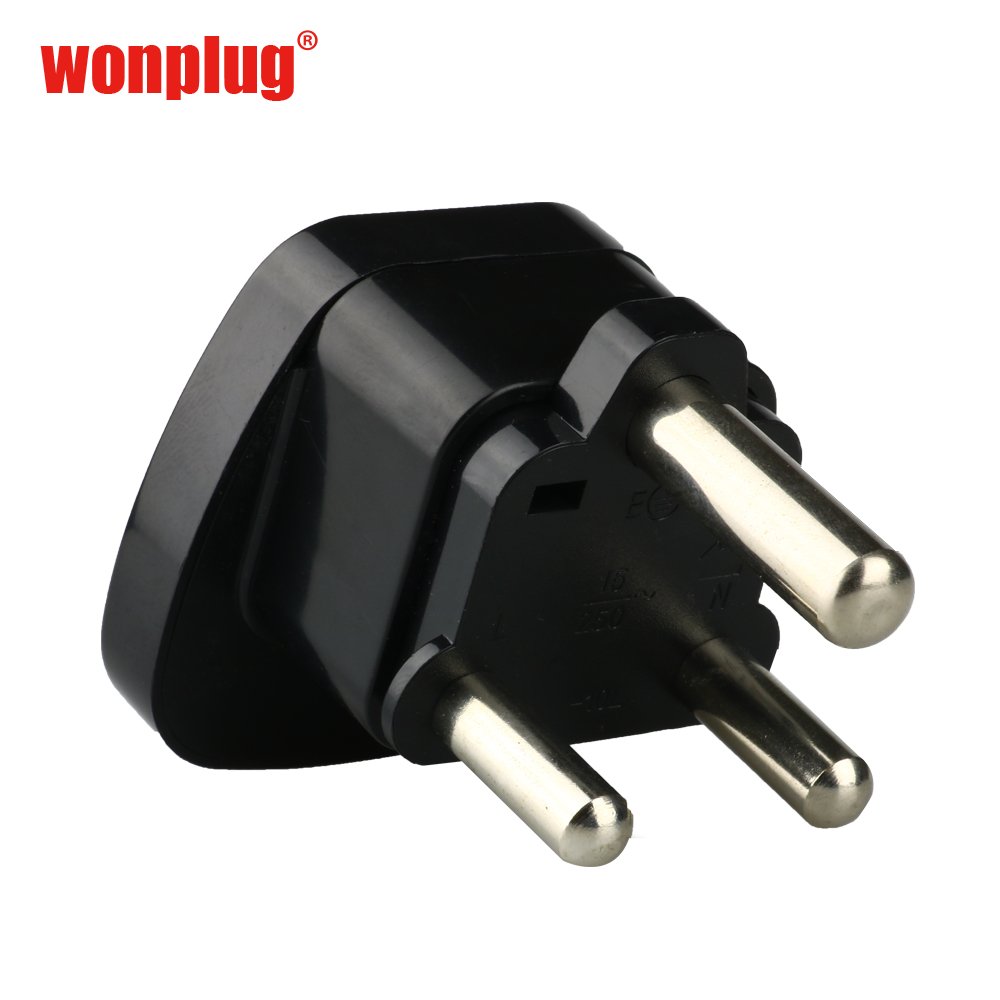 Worldwide EU US AU IT JP CH DE UK to South Africa Plug Adapter Grounded Type M Plug converter SA Travel Adapter with safety door