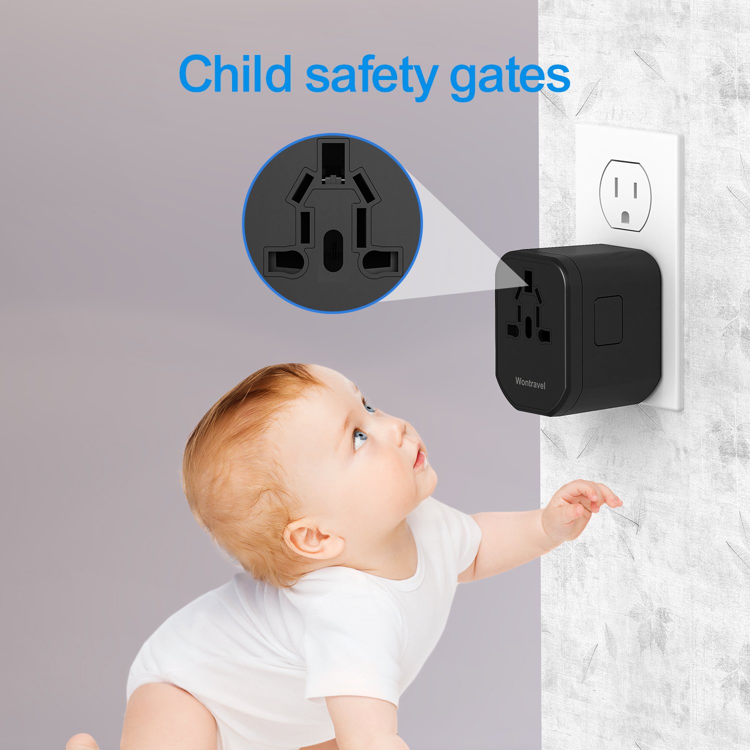 Wontravel 20W PD USB Plug Fast Charger Travel Adapters Electrical Plug Socket Universal Adaptor