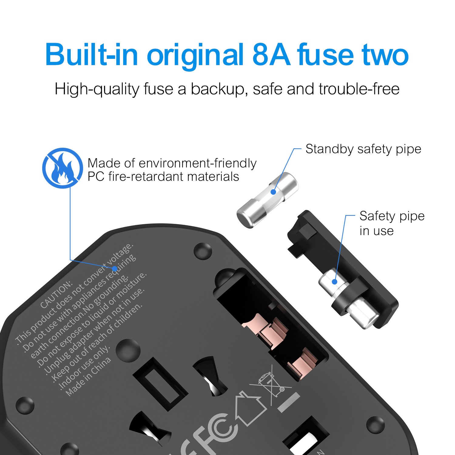 Wontravel 20W PD USB Plug Fast Charger Travel Adapters Electrical Plug Socket Universal Adaptor