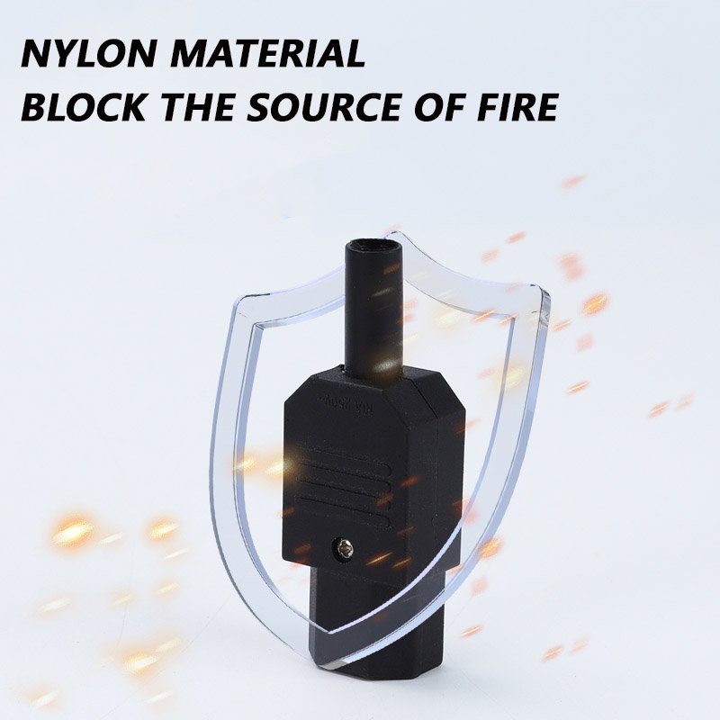 10A 250V Black IEC C13 C14 female male Plug Power Connector 3 pin AC Socket c13 male connector