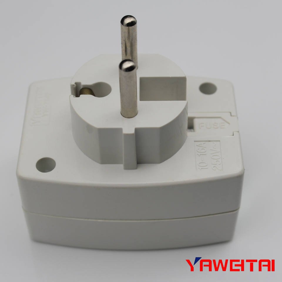 Multifunctional 110v-250v 16a 4.8mm Multi-fuction Transfer Plug Electrical Adaptor