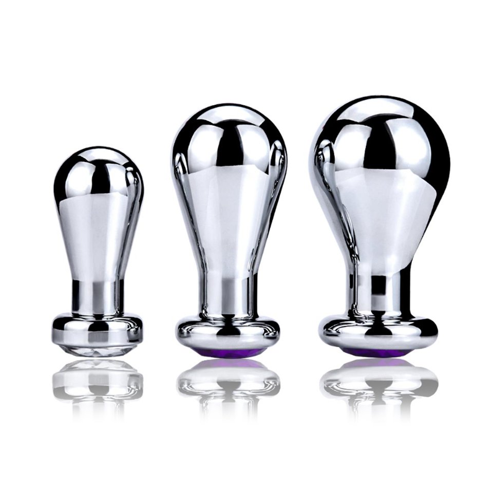 Large Size Diamond Butt Plug Jewel Anal Toys Sex Toys for Men and Women Metal Balloon Anal Plug Juguetes Sexuales