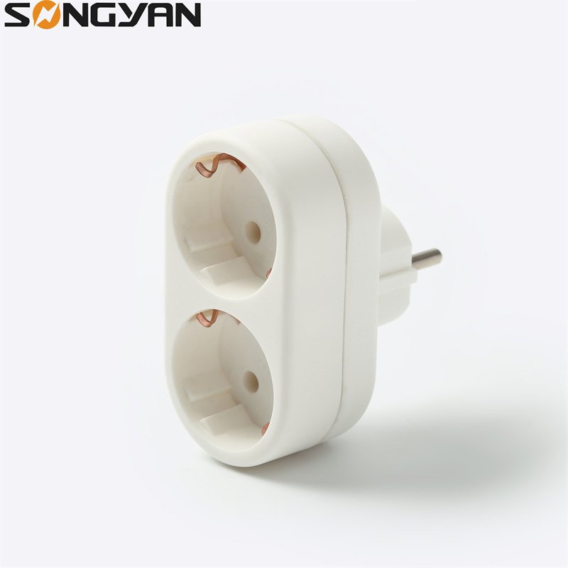 International travel adapter europe eu light socket plug converter power plug adapter socket
