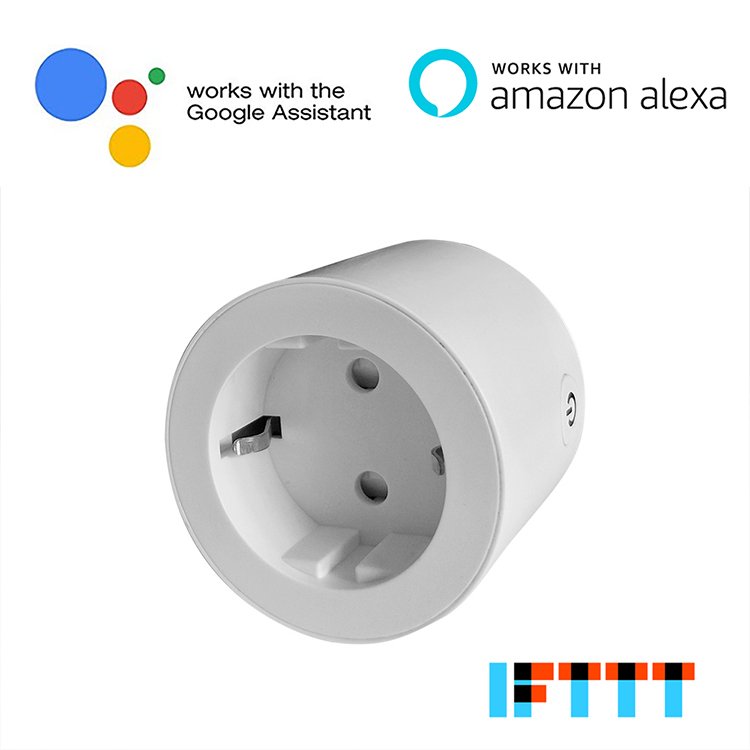 Topshine 2019 16A EU type mini Wifi Plug wifi outlet works with alexa and google home for voice control