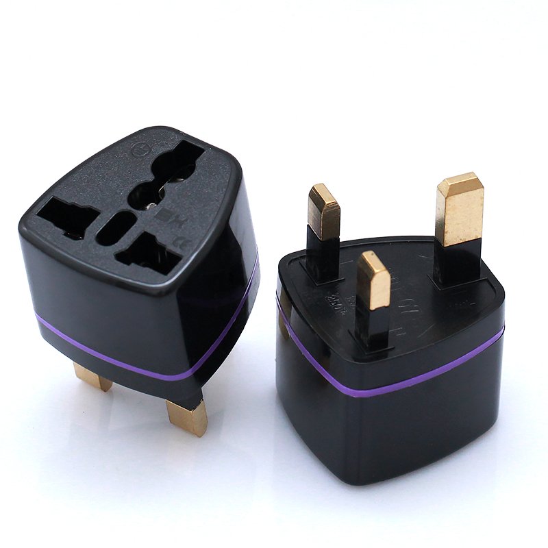 Pure copper 13A 2000W British standard plug adapter power converter British travel plug socket adapter to universal socket