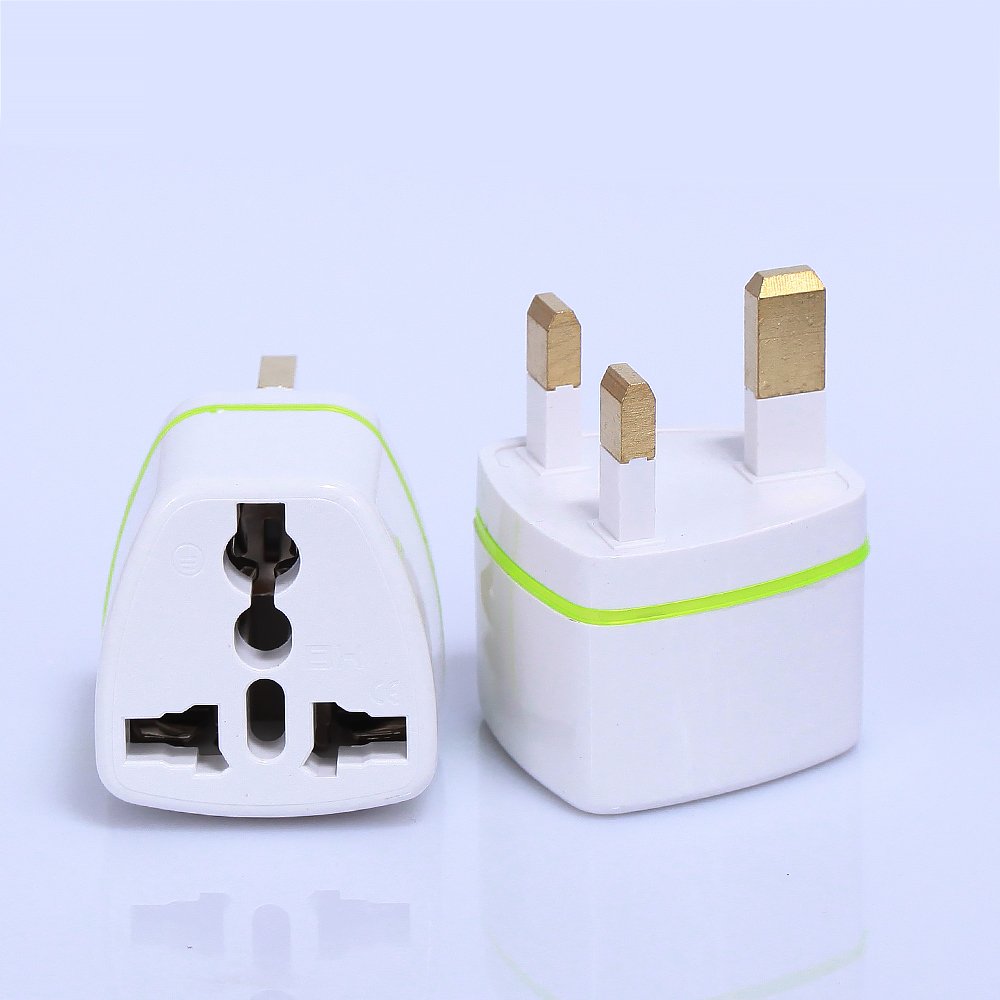 Pure copper 13A 2000W British standard plug adapter power converter British travel plug socket adapter to universal socket