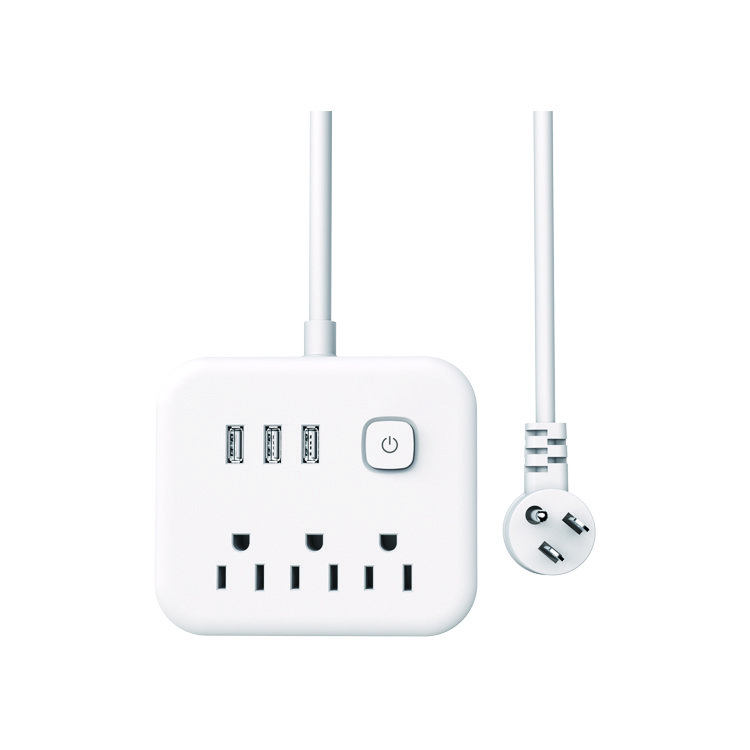 Alexa & Google Assistant WIFI Plug Socket with surge protector power strips with 4 usb smart power strip timer