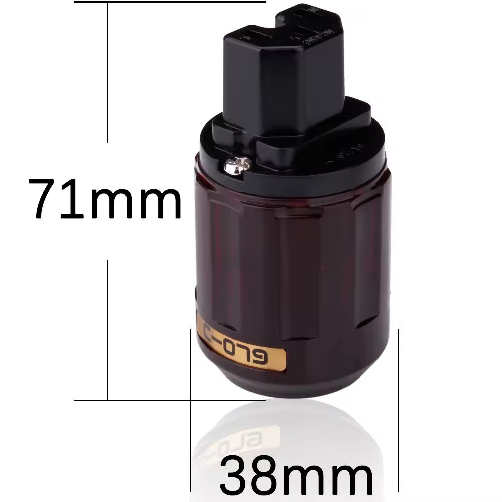 hifi power plug Oyaide C-079 P-079e Schuko Europe EU Power Plug Gold Plated IEC Audio Connector Female-Male MATIHUR audio hifi