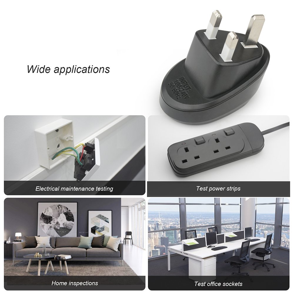 ST02E MESTEK Socket Tester 90~250V High Voltage Electric Line Tester for Home and Industrial Outlet power plug socket