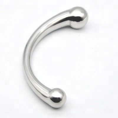 Stainless Steel G-Spot Wand Massage Stick Pure Metal Penis P-Spot Stimulation Anal Plug Dildo