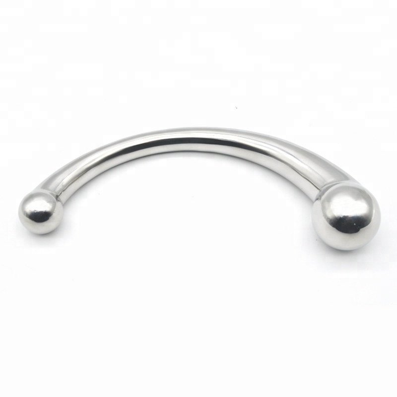 Stainless Steel G-Spot Wand Massage Stick Pure Metal Penis P-Spot Stimulation Anal Plug Dildo