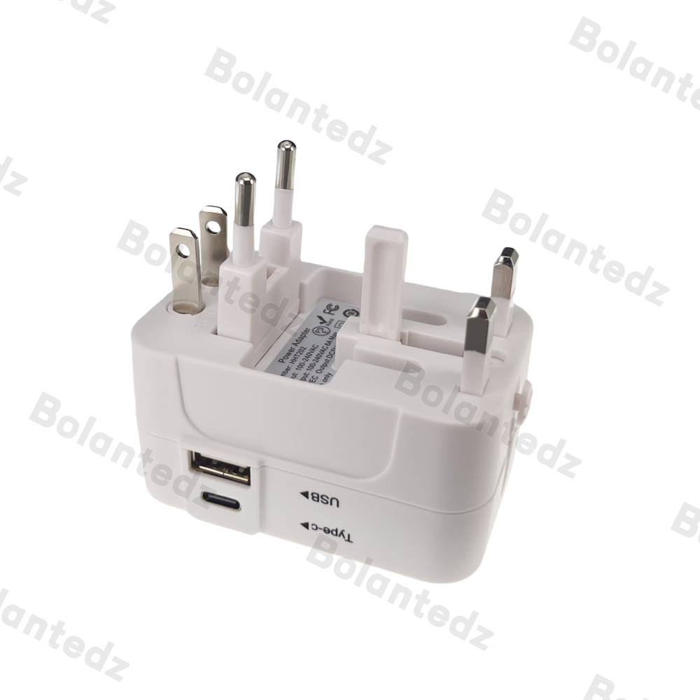 Universal plug portable travel power travel adapter for iphone 15 Mobile Phone Type-c usb wall charger
