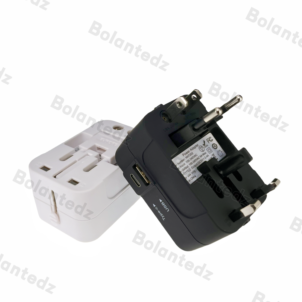 Universal plug portable travel power travel adapter for iphone 15 Mobile Phone Type-c usb wall charger
