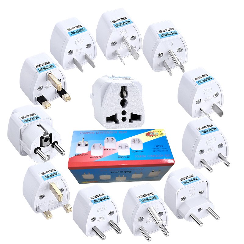 Travel Adapter Global Universal International Converter Wall AC Power Plug Adapter for EU USA UK Australia Chile Italy