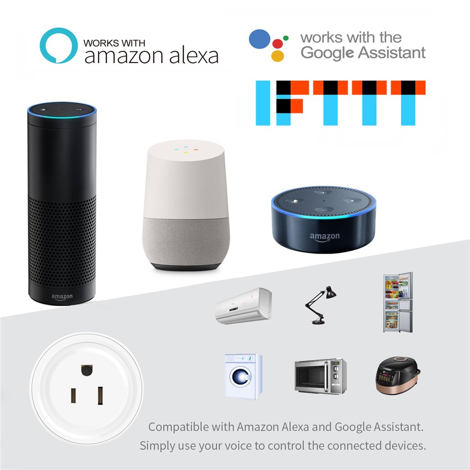 Naten wireless us uk eu alexa google home smart socket enchufe inteligente tuya wifi smart plugs smart power strip eu plug