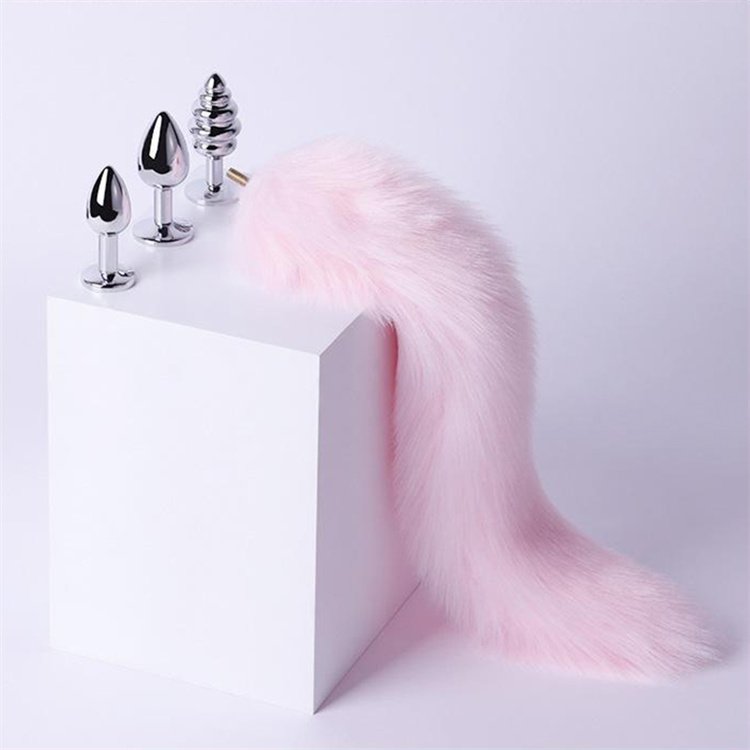 Fox Tail Anal Butt Plug with 3 Types Replaceable stainless steel Plugs Sex Adult Toys Flirting Tools for Couples SM Role Play