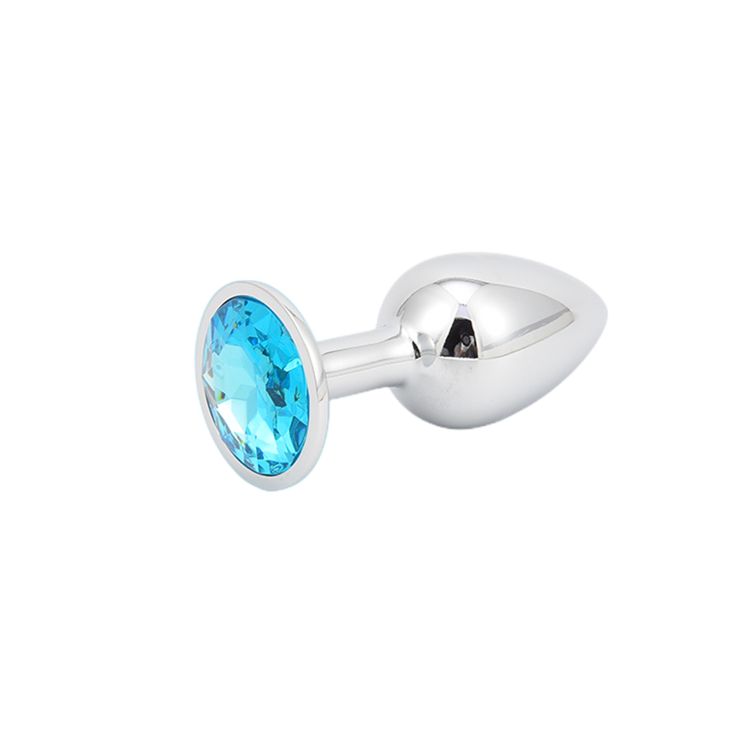 Intimate Metal Anal Plug with Crystal Jewelry Smooth Touch female Butt Plug Anal Bead Anus Dilator Anal Toys for Male Men Women%