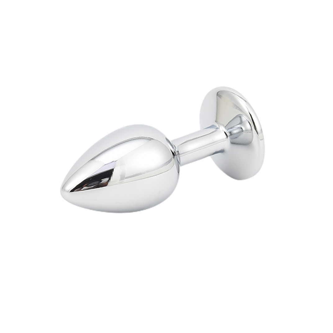 Intimate Metal Anal Plug with Crystal Jewelry Smooth Touch female Butt Plug Anal Bead Anus Dilator Anal Toys for Male Men Women%
