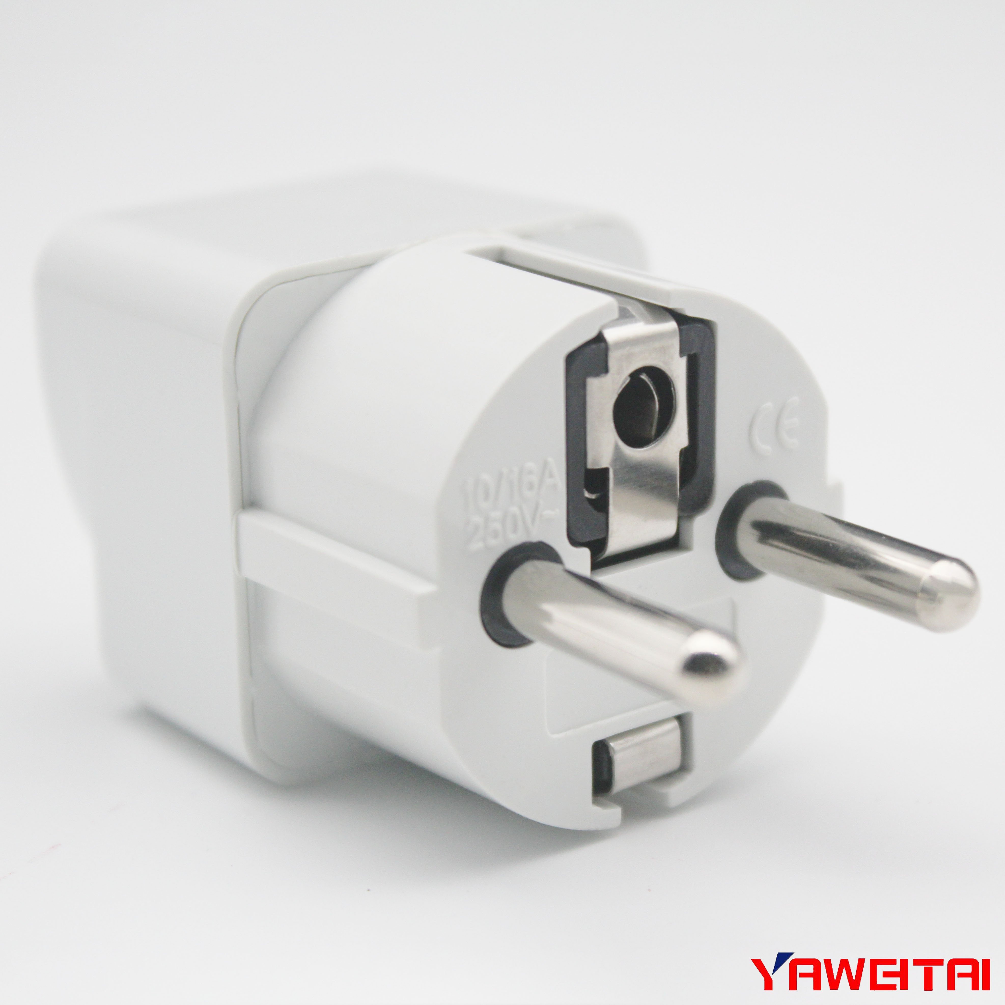 10A Universal Travel Adapter European ABS Electrical Plug Brass Travel Adapter