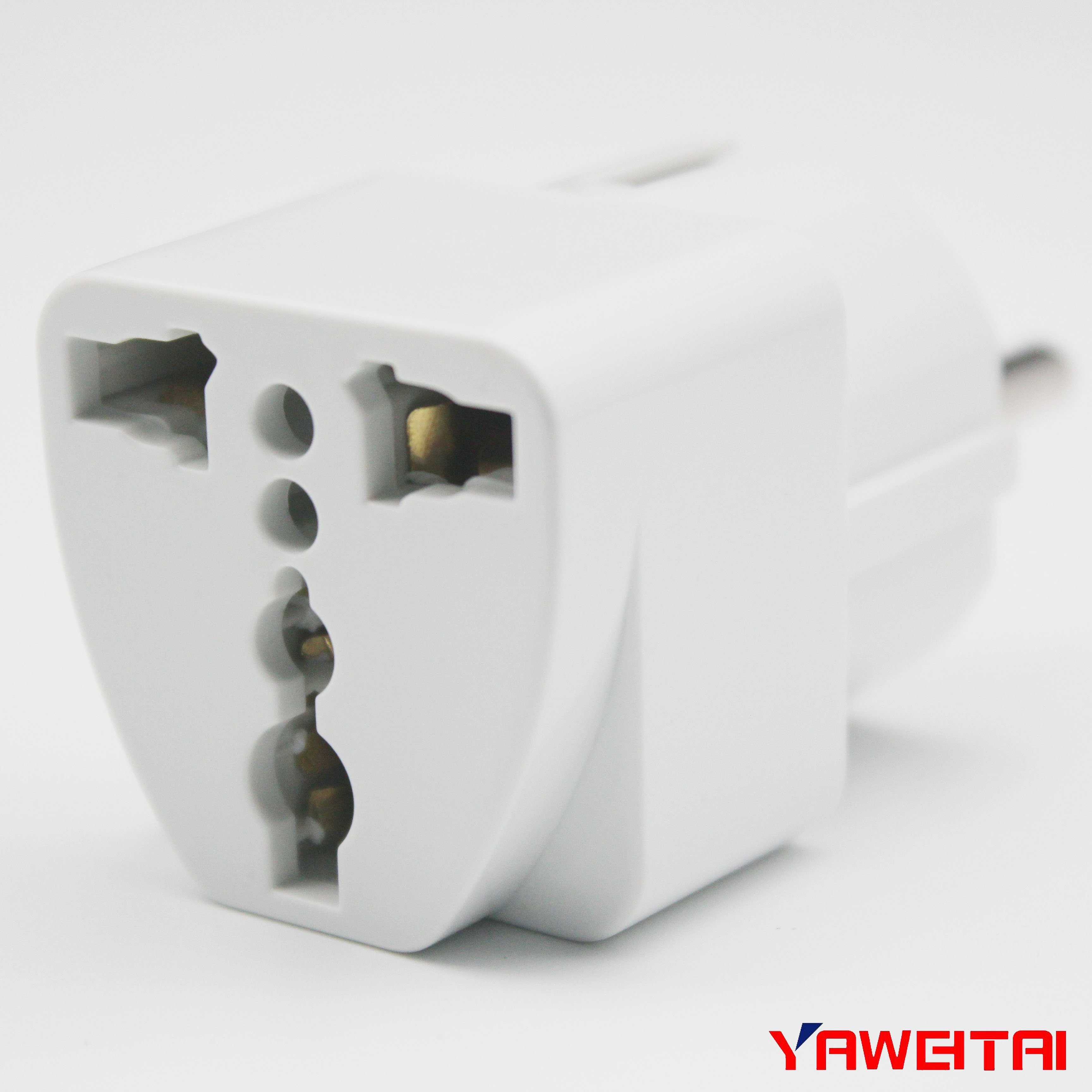 10A Universal Travel Adapter European ABS Electrical Plug Brass Travel Adapter