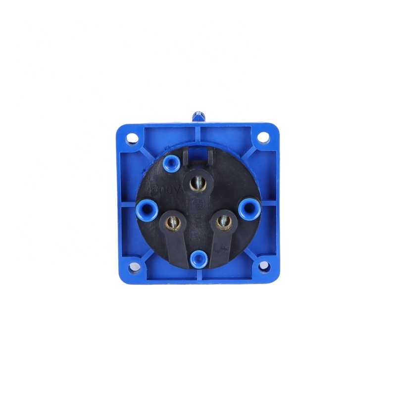 ZNG-623 Fixed Industrial Reverse Plug 32A 3 Pin Inlet Panel Mount