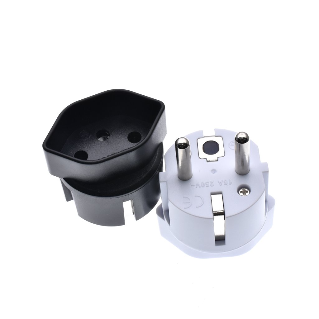 Swiss to European standard Plug adaptor Electrical socket Travel Adaptor EU Plug Multipurpose Power plug