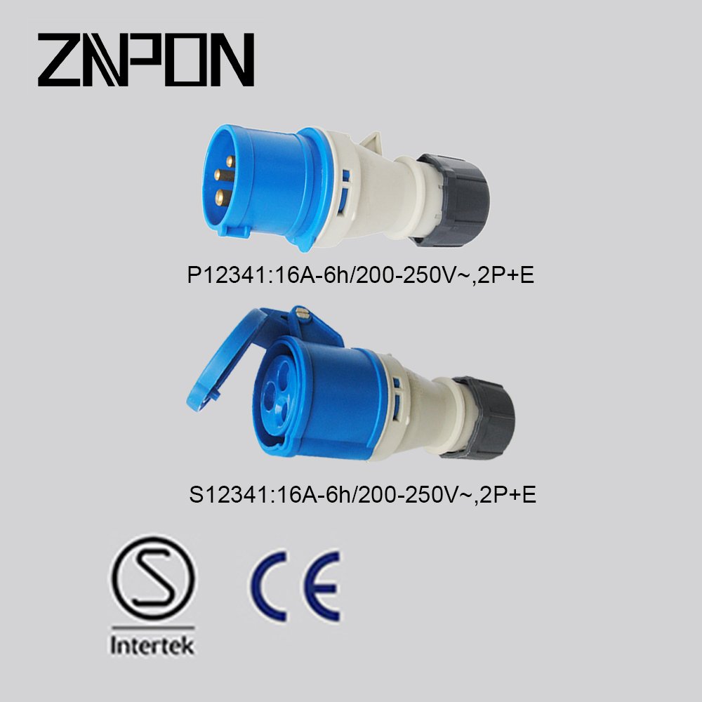 16A 32A 3/4/5 pin industrial plug & socket