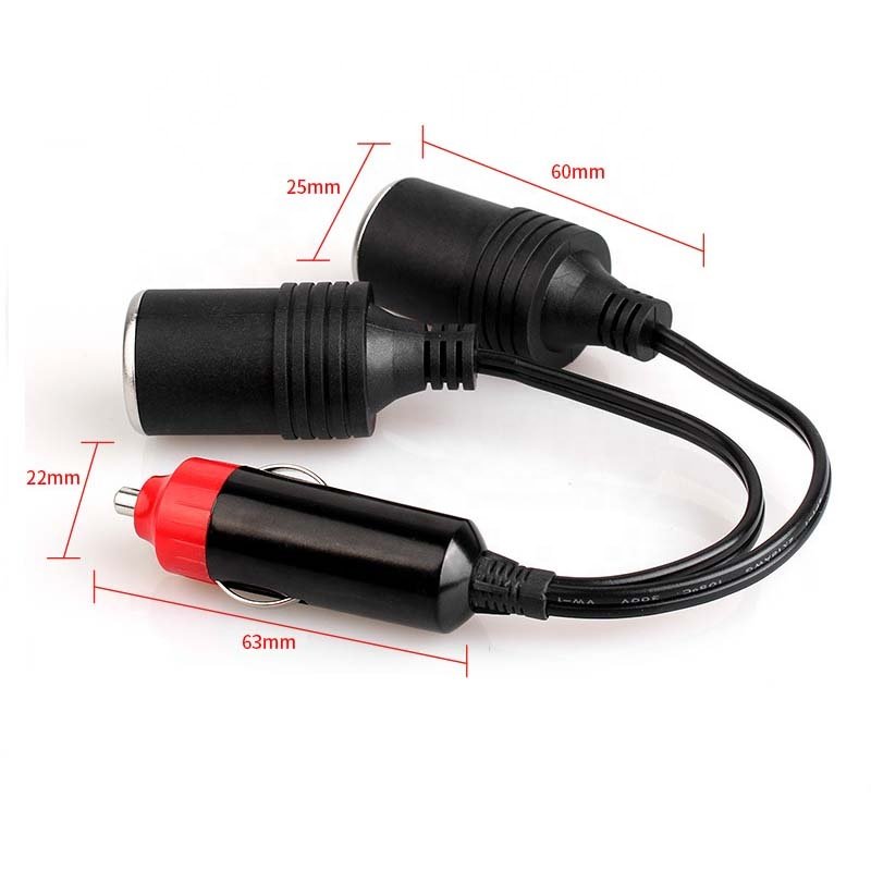 Wintai-Tech 12V 24v 1.5 square meters high Power Cigarette Lighter Female Socket Cable Plug Adapter