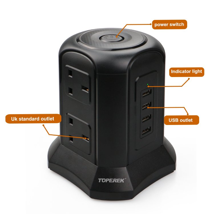 Smart Switch Popsocket Multi-functional Power Socket Travel Conversion Plug UK Standard With UKCA Certification