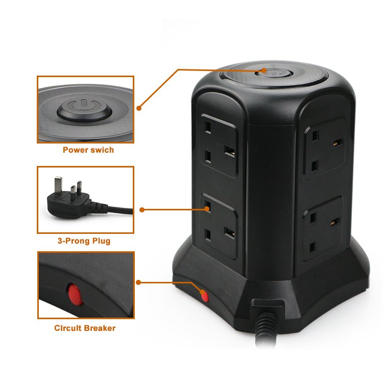 Smart Switch Popsocket Multi-functional Power Socket Travel Conversion Plug UK Standard With UKCA Certification