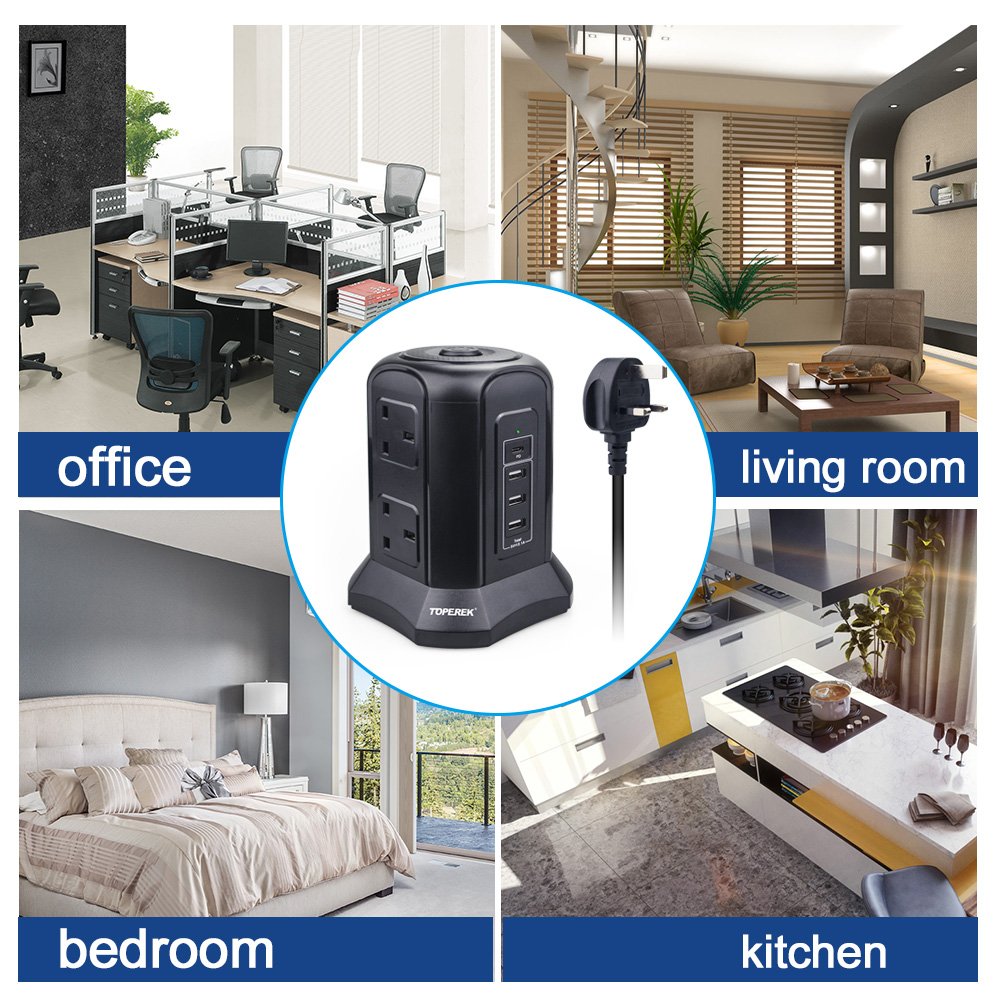 Smart Switch Popsocket Multi-functional Power Socket Travel Conversion Plug UK Standard With UKCA Certification