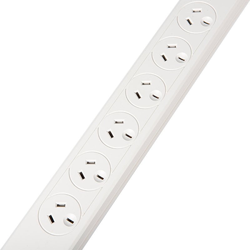 6 Outlet AU White Extension Socket Power Strip Security Electric Plug Extension Board Socket Surge Protector Power Strip