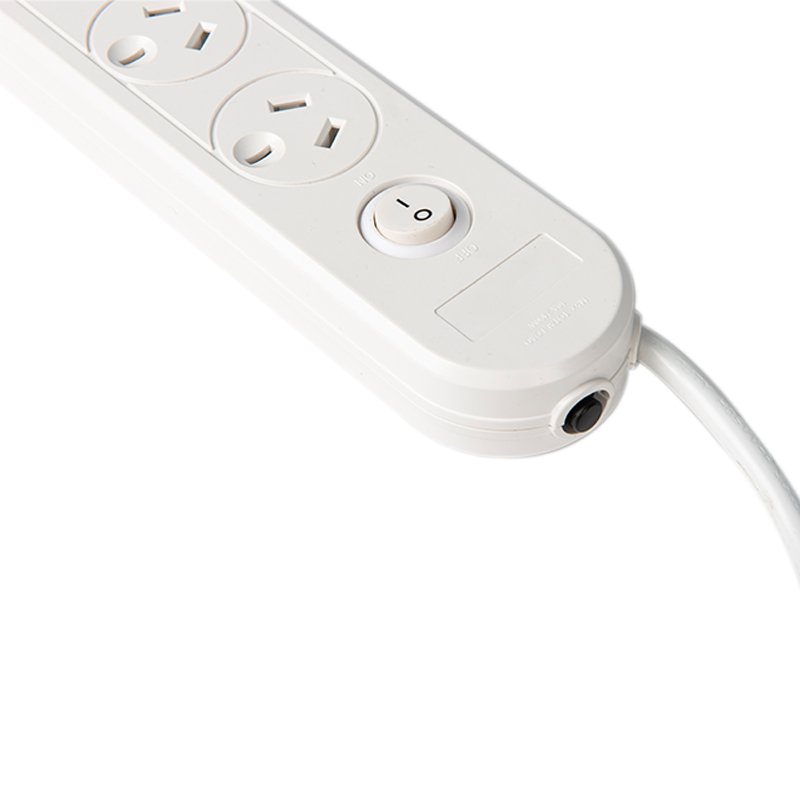 6 Outlet AU White Extension Socket Power Strip Security Electric Plug Extension Board Socket Surge Protector Power Strip