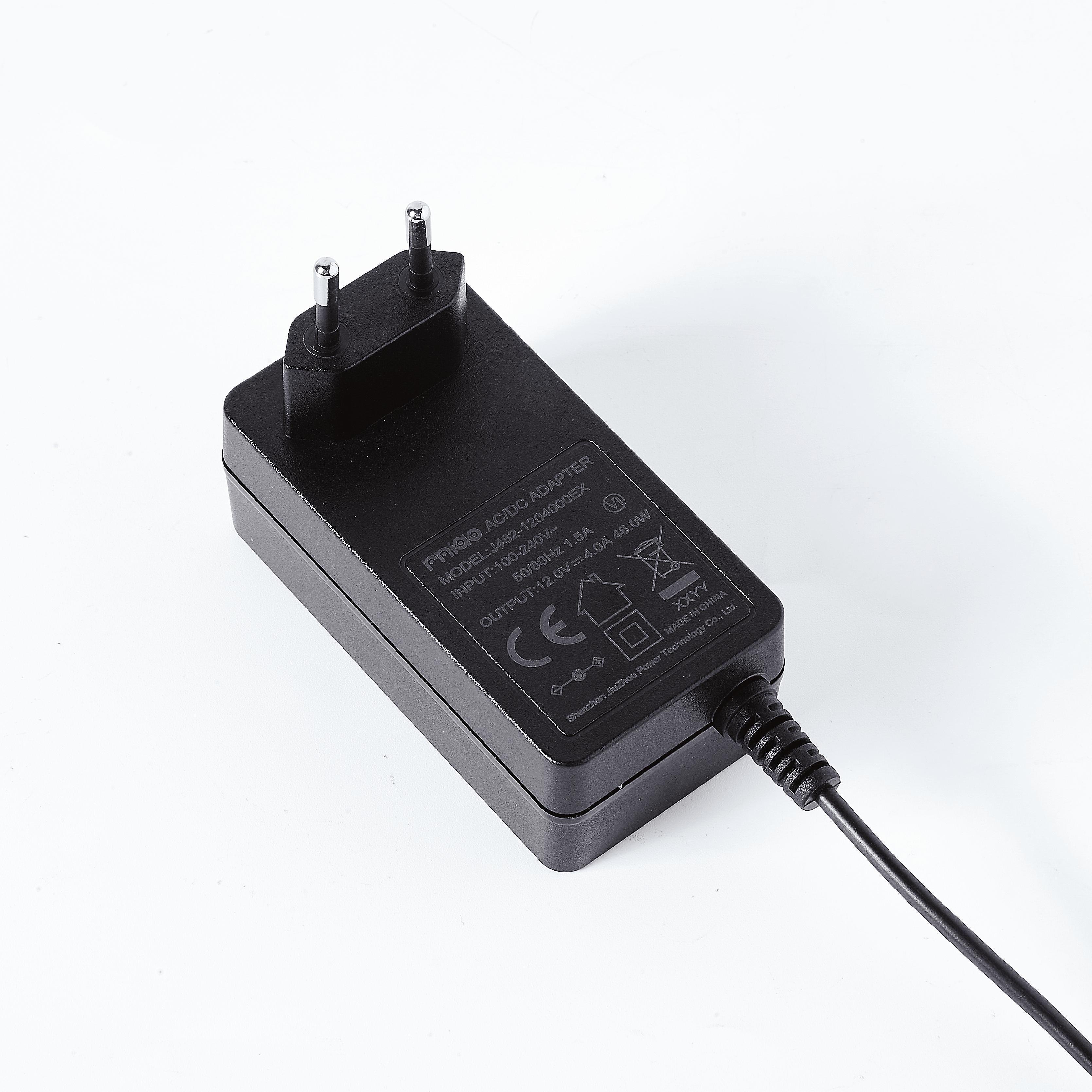 Jiuzhou Power Ocpp 1.6J Charger J482-120400 Universal 12V 4A 9V 3A 36W AC 20W Plug Adapter Switching Supply RoHS Certified PC