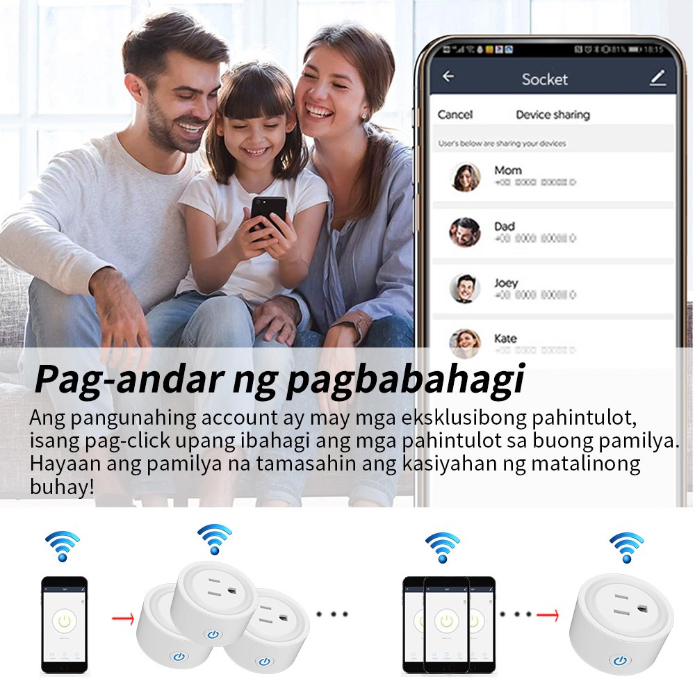 WIFI Plug Socket Supplier Tuya Smart Home US Adapter Plug Outlet Connector Wireless Remote Control Aleax Timing Smart Socket